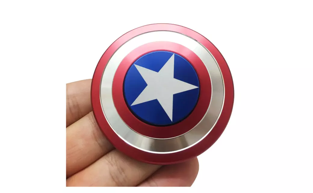 Captain america shield hand spinner fidget toy metal edc focus toy - Primary Image