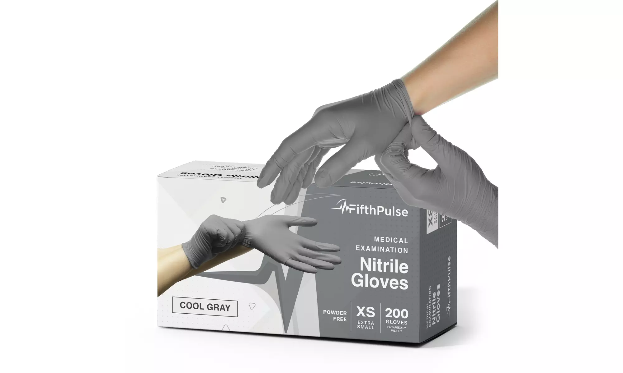 Fifth Pulse Nitrile Exam Latex Free & Powder Free Gloves - Box of 200 