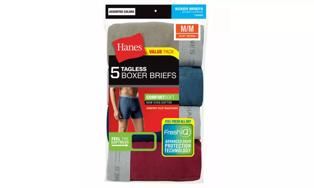 Hanes Comfortsoft Assorted Boxer Briefs 5-Pack - Primary Image