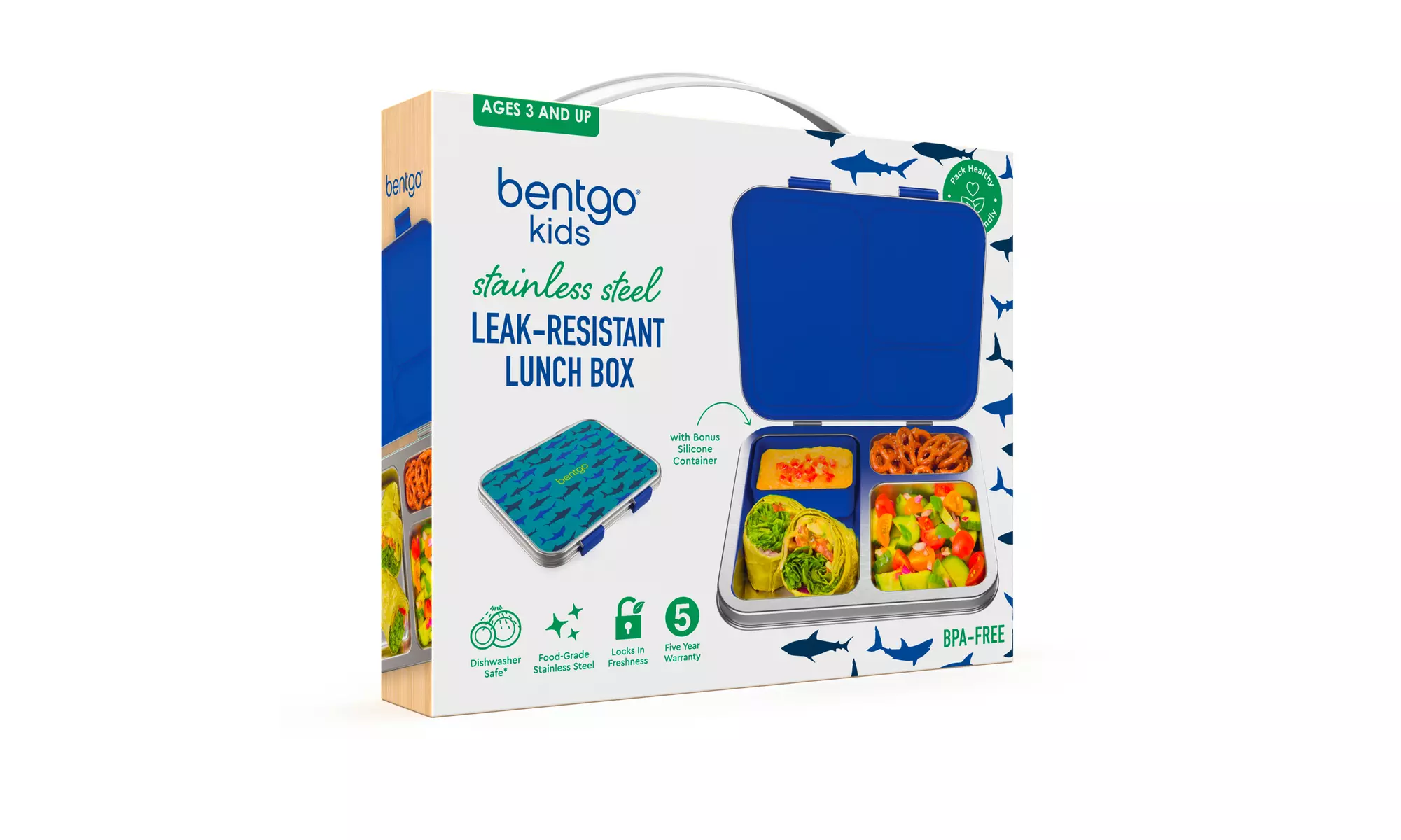 Bentgo Kids Stainless Steel Leak-Resistant Lunch Box