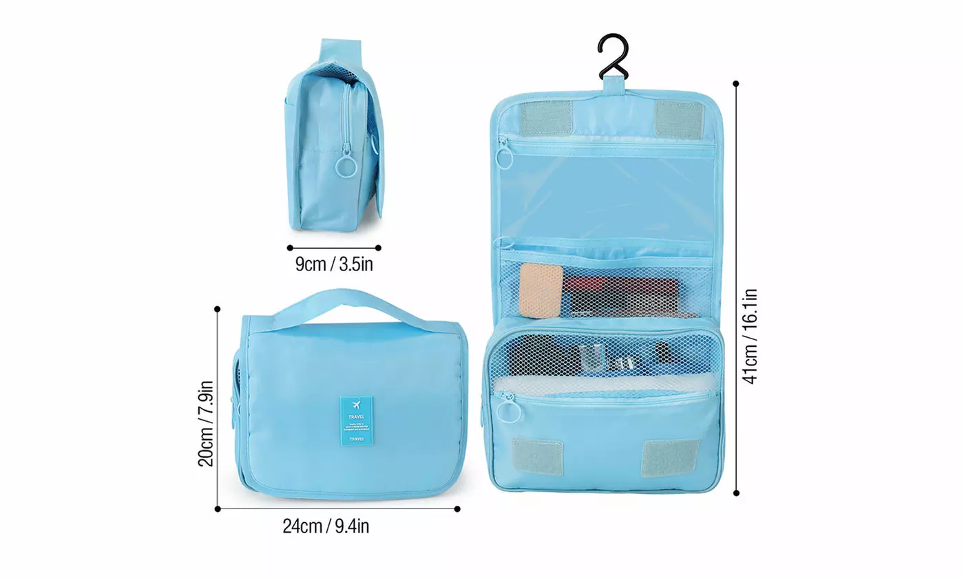 Large Cosmetic Makeup Travel Organizer Hanging Toiletry Bag