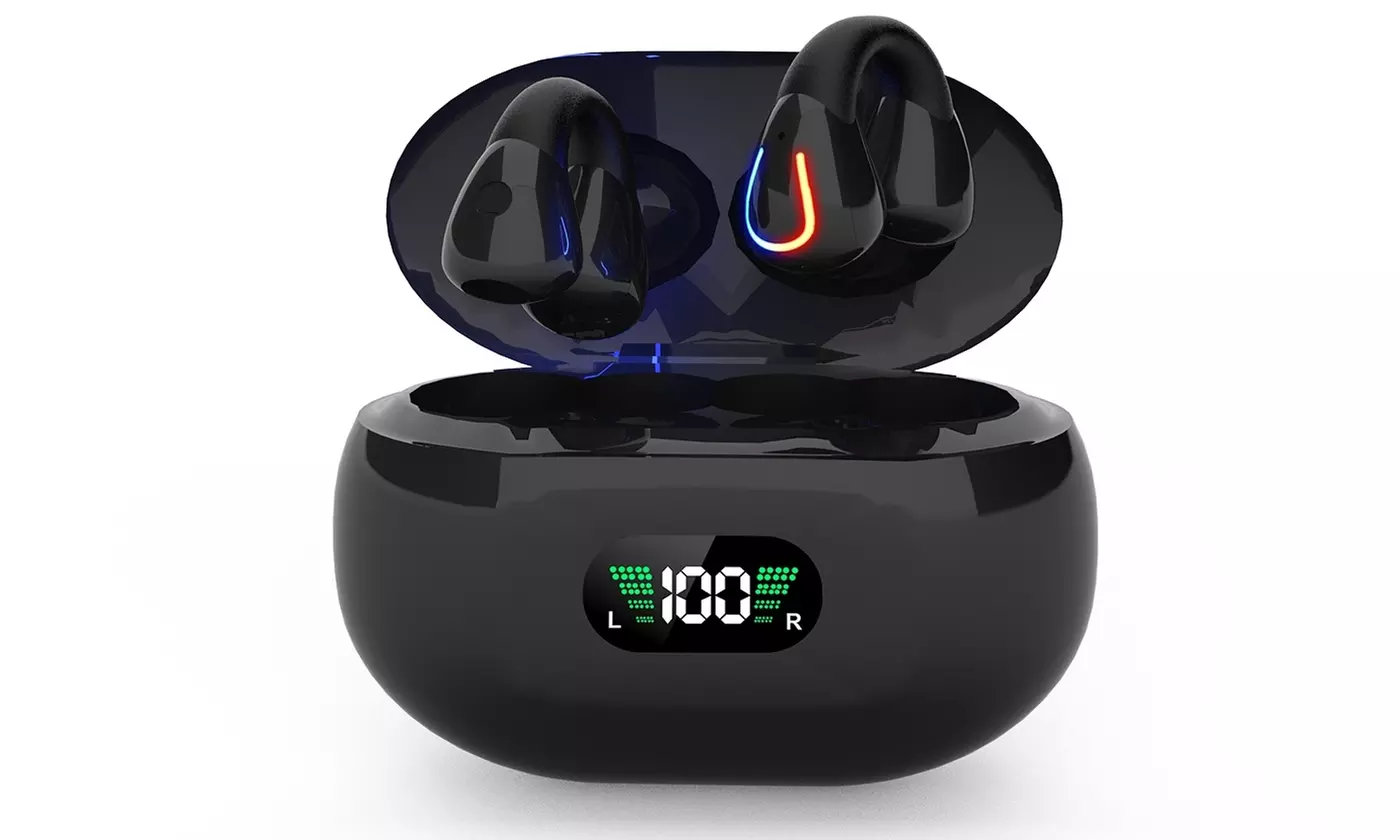 iMounTEK Bluetooth Earbuds V5.3 Wireless Headphones w/ LED Display Charging Case