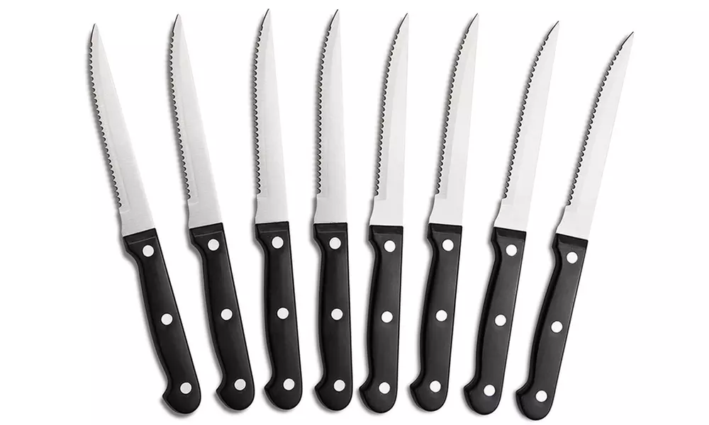 Stainless Steel Steak Knife Set (4-, or 8-Piece) - Primary Image