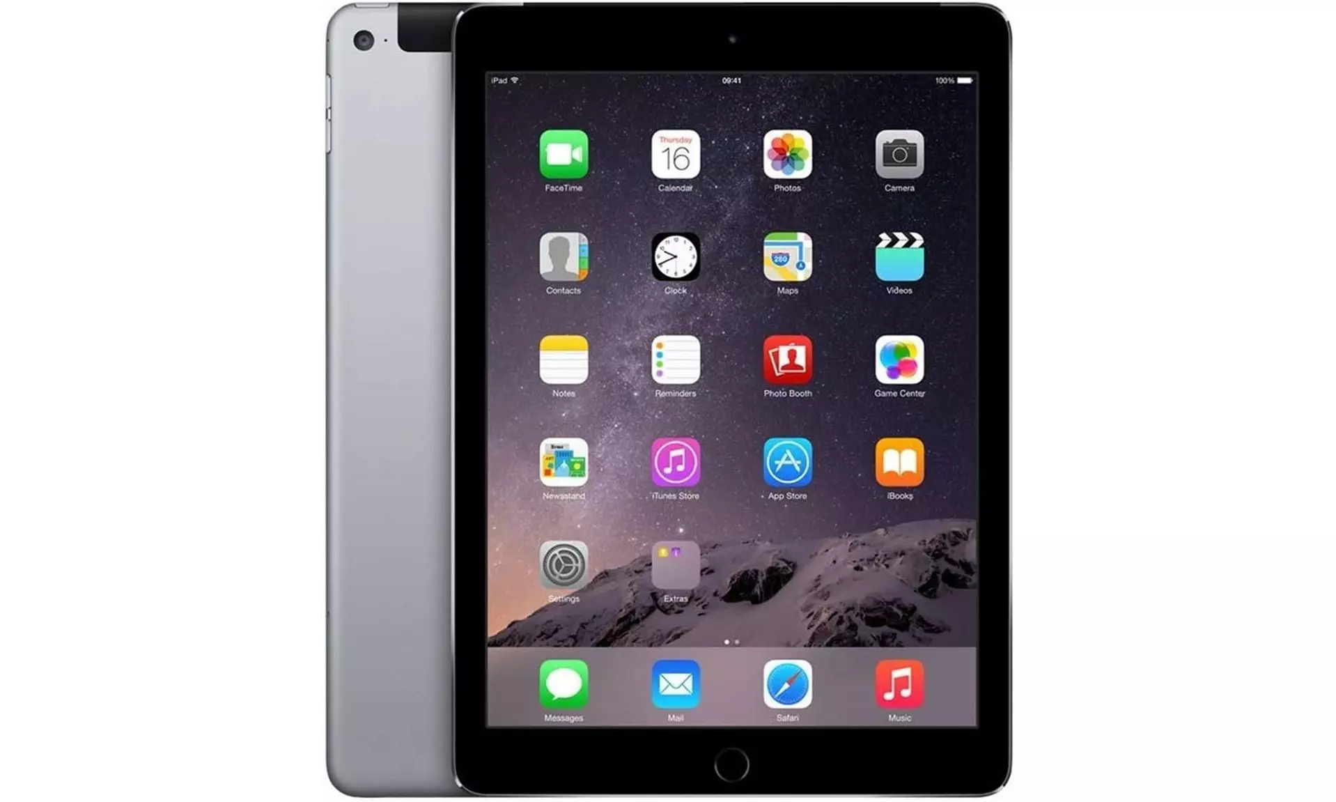 Apple iPad Air 2 64GB with WiFi & 4G (Unlocked) Space Gray (Renewed) - Primary Image