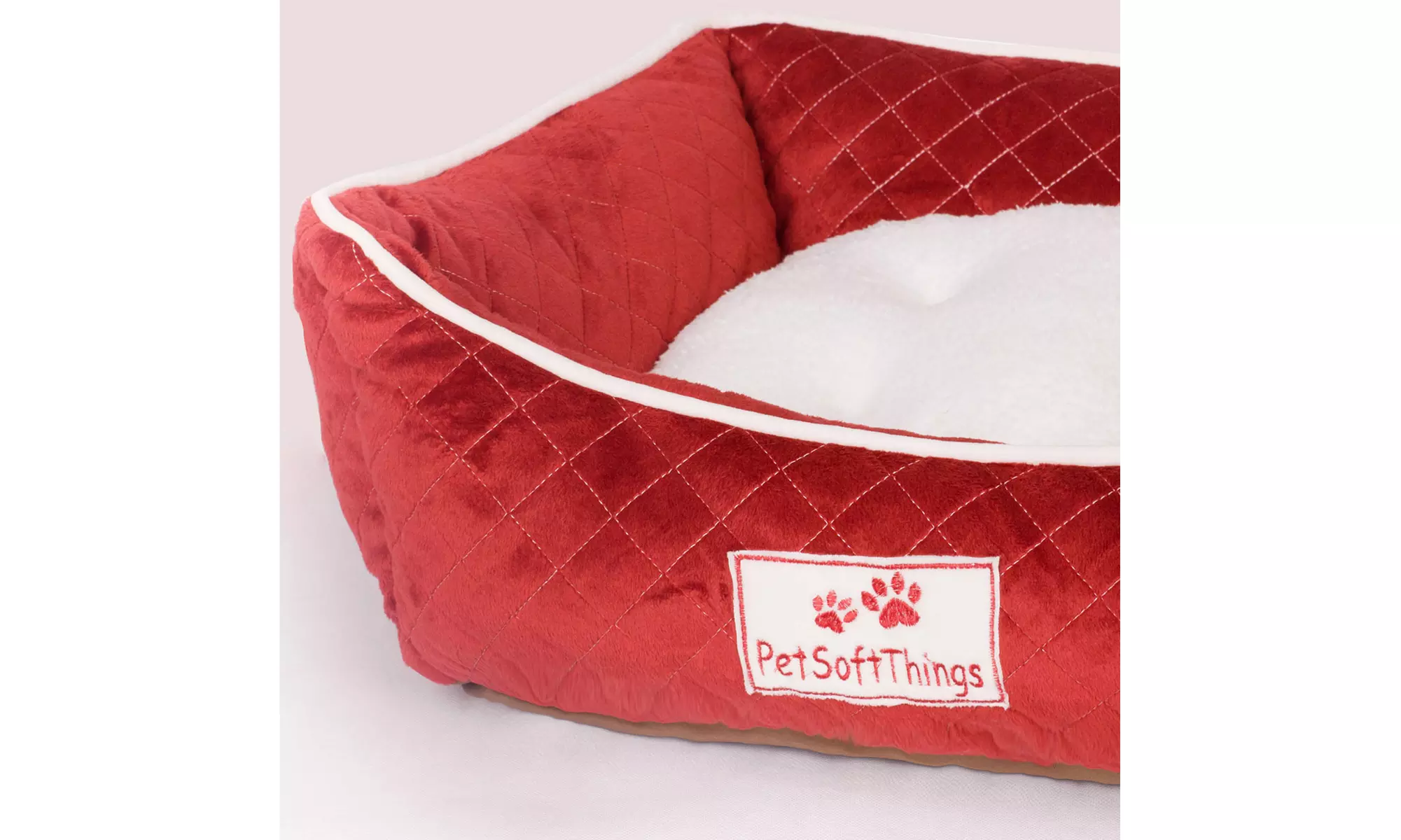Small Dog Bed Plush Fluffy Soft Warm Calming Small Dog Puppy Kitten Cat Pet Bed