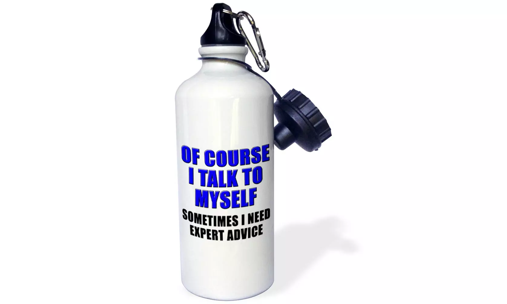  Water Bottle Of Course I Talk To Myself Sometimes I Need Expert Advice Blue  - Primary Image