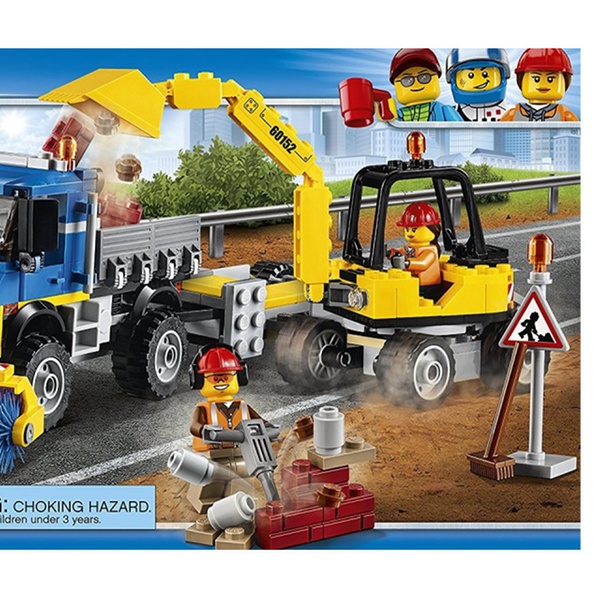 lego city great vehicles sweeper & excavator 60152