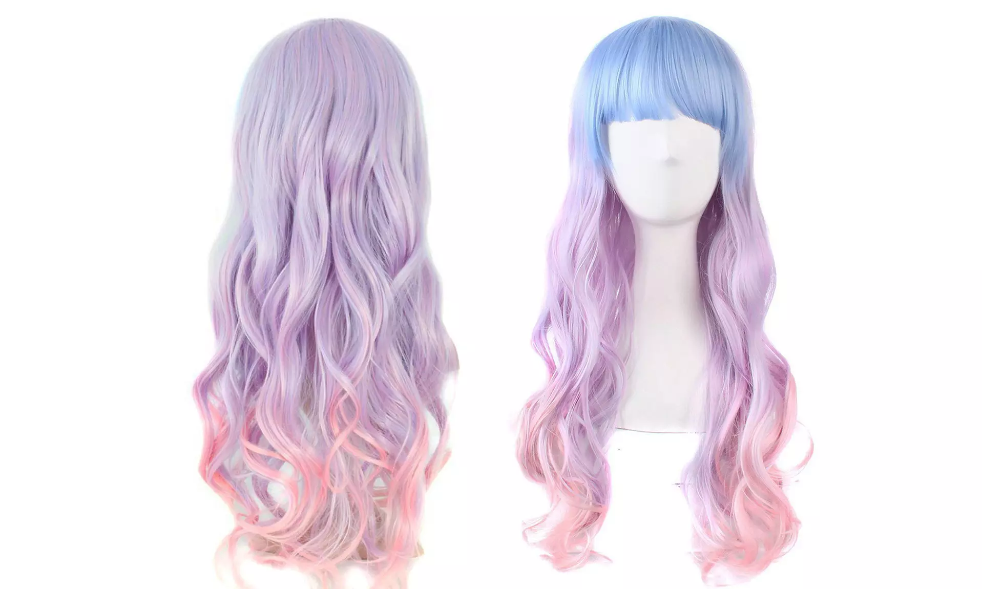 Wavy Multi-Color Lolita Mermaid Cosplay Party Wig - Primary Image