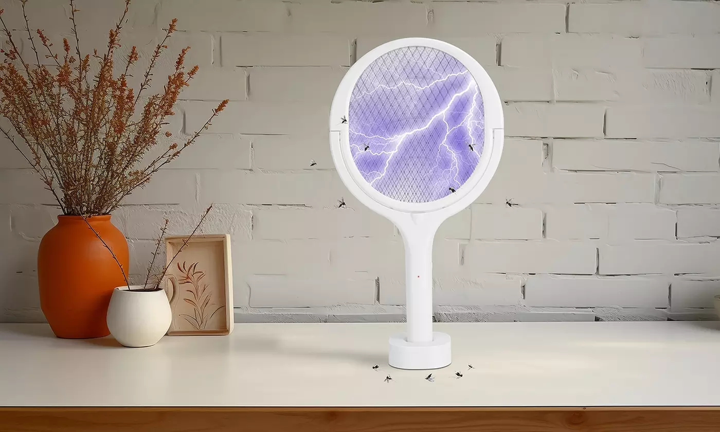 iMounTEK 3-in-1 Electric Bug Zapper Racket