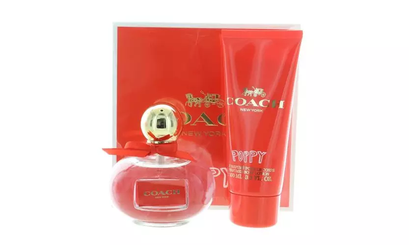 Coach Poppy By Coach 2 Piece Gift Set - 3.3 Oz Eau De Parfum Spray New Box Women
