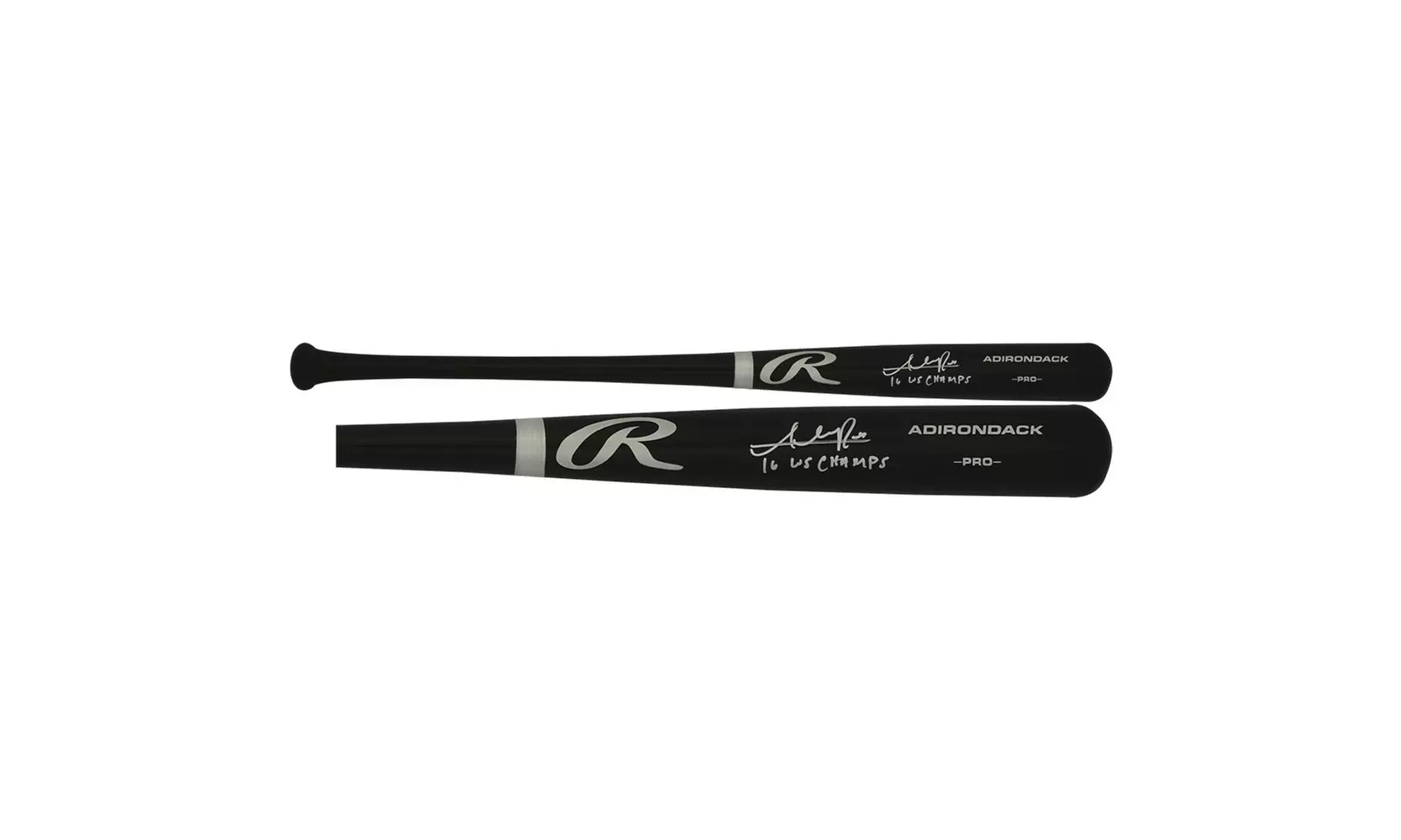 Addison Russell Signed Rawlings Pro Black Baseball Bat w/2016 WS Champs