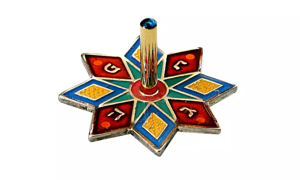 Collectors Hanukkah contemporary Colorful Dreidel, Israel, By Yossi Steinberg - Primary Image