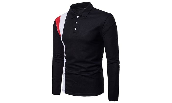 cotton polo shirts long sleeve