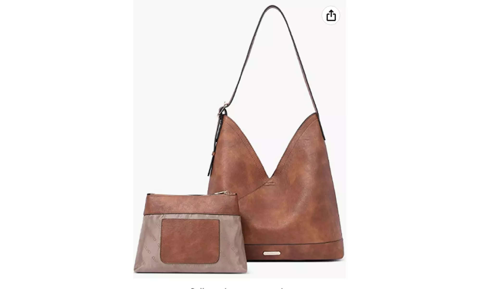 CLUCI Hobo Bags for Women Vegan Leather Purses Designer Handbags - Second Medium