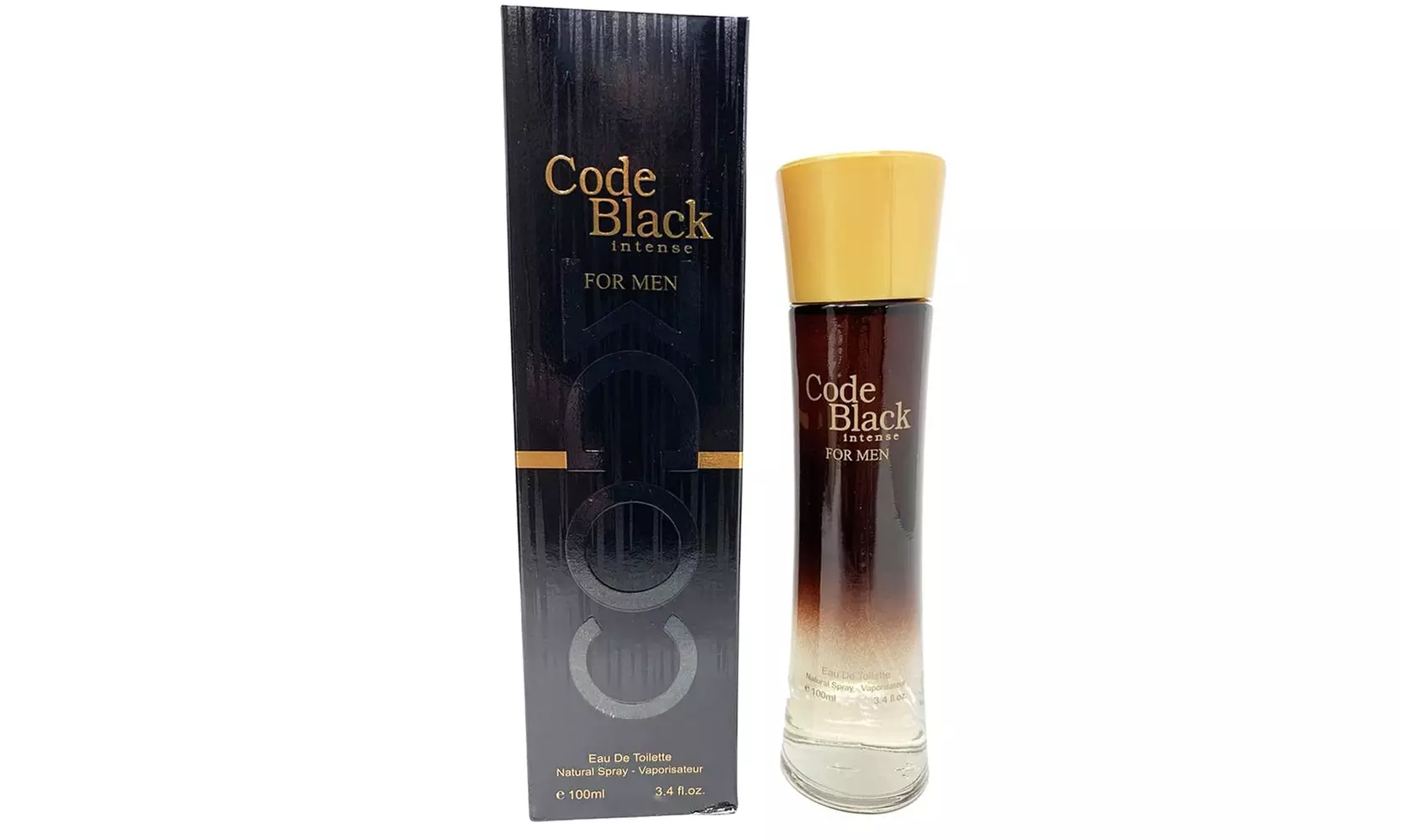 Code Black Intense Cologne for Men Eau De Toilette Natural Spray - Primary Image