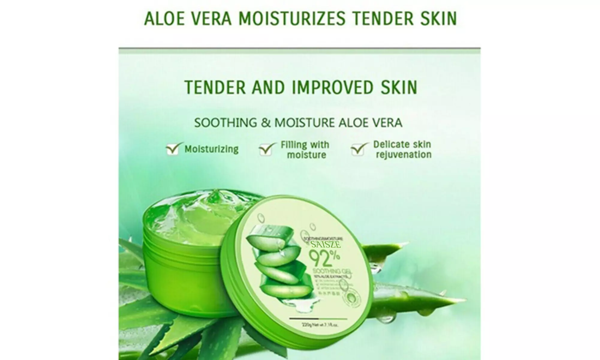 Aloe Vera Pure Aloe Vera Gel Aloe Vera Juice Moisturizer Lotion - 7 Fl Oz - Second Medium