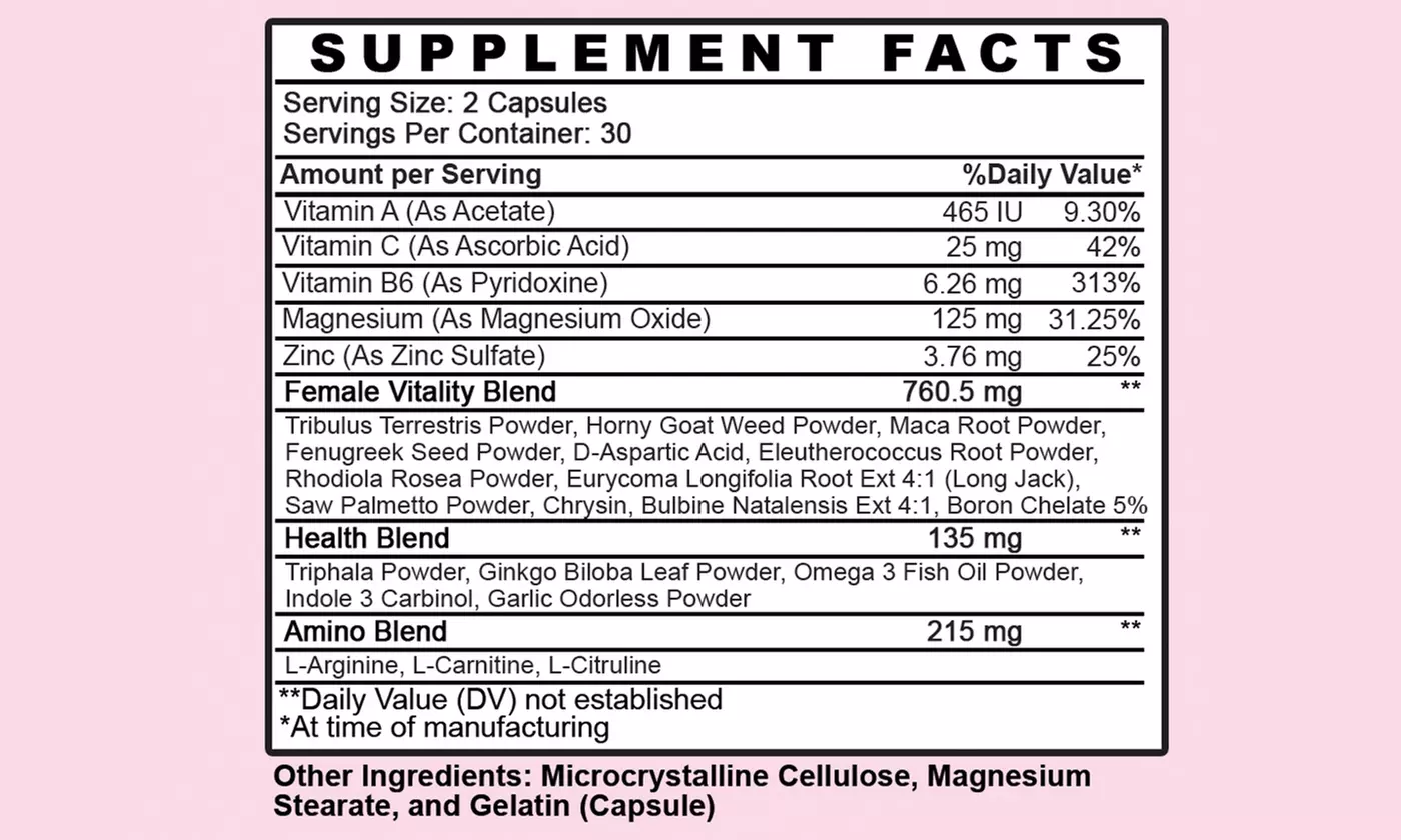 Angry Supplements Her Desire Womens Sexual Enhancement Booster