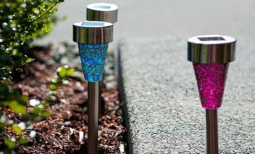 Up To 40% Off on Solar Garden Mosaic Light Set... | Groupon Goods