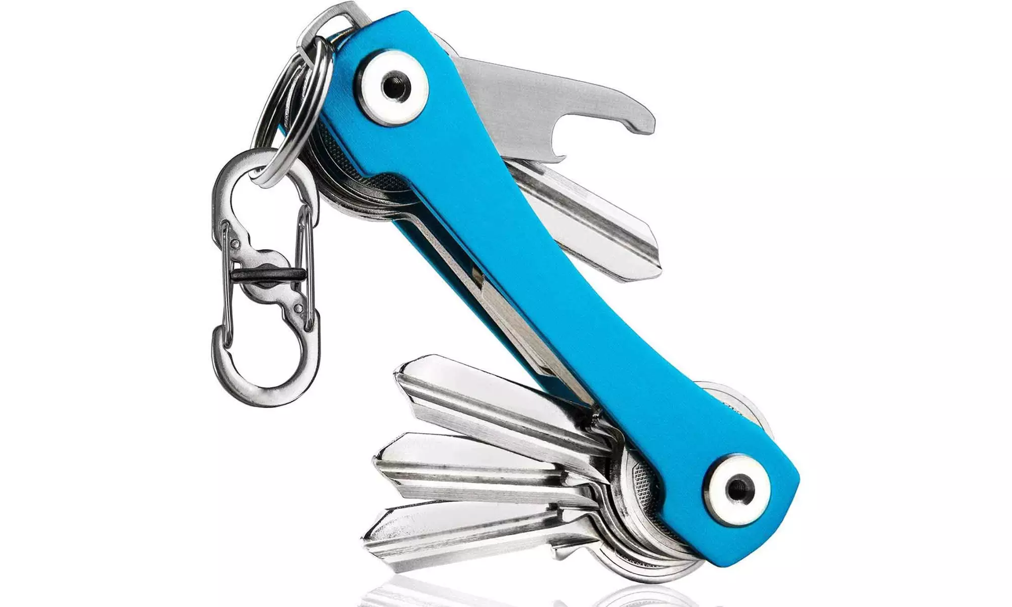 Multifunctional Smart Compact Key Organizer Bottle Opener Keychain - Primary Image