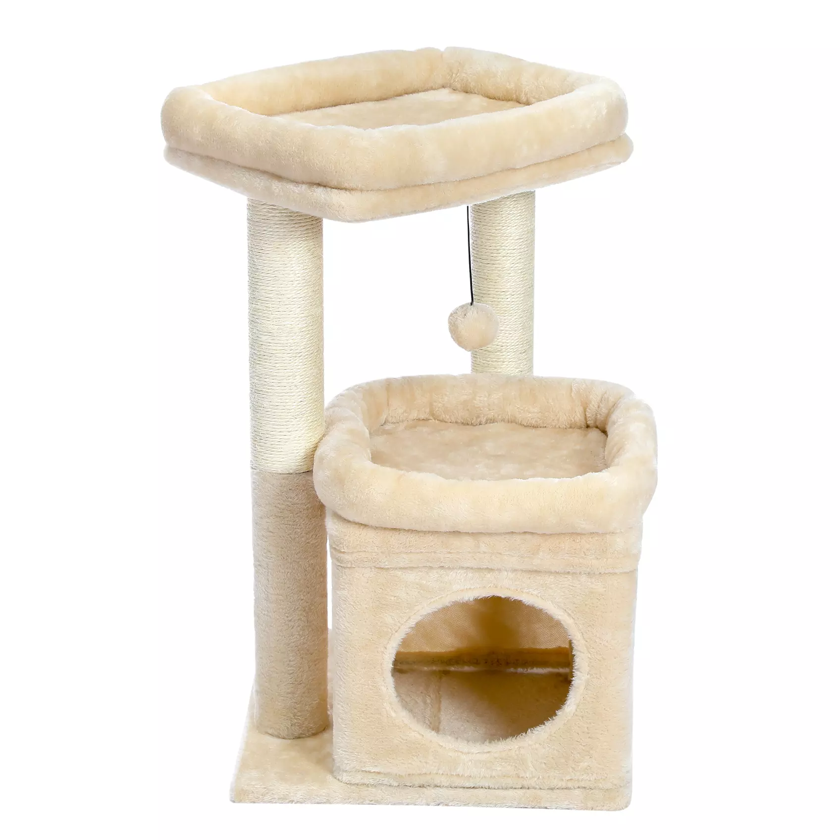 Cat Tree Tower for Indoor Cats with Private Cozy Condo