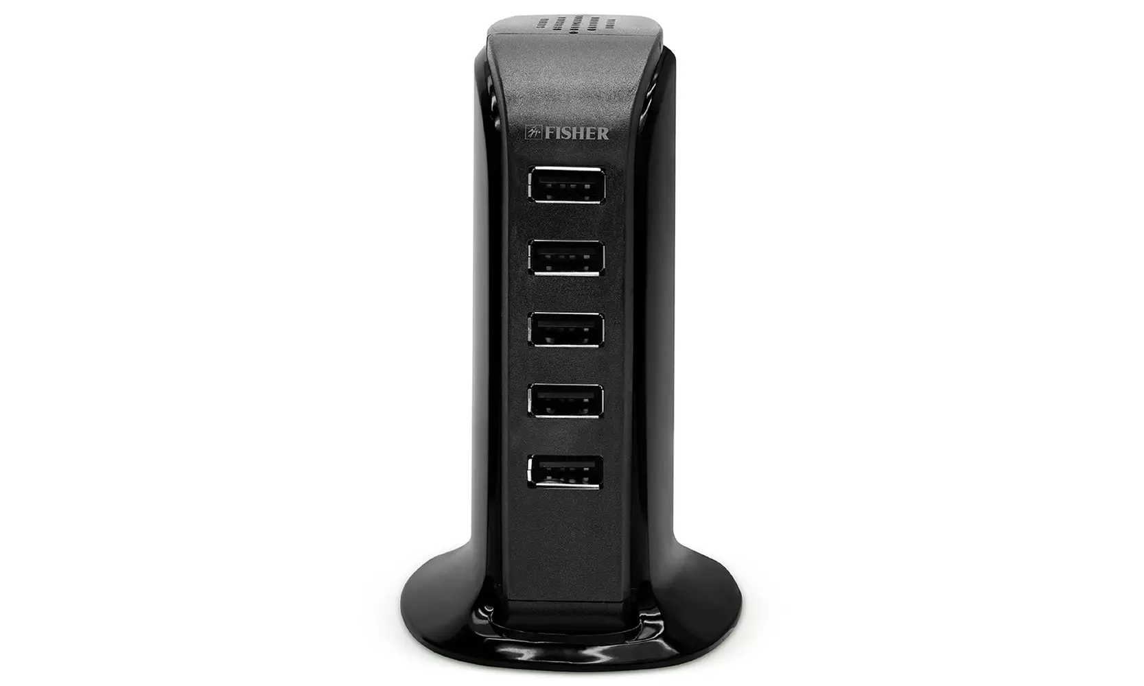 Fisher 5-Port Standing Vertical USB Desktop Charging Station Hub Wall Charger - Second Medium