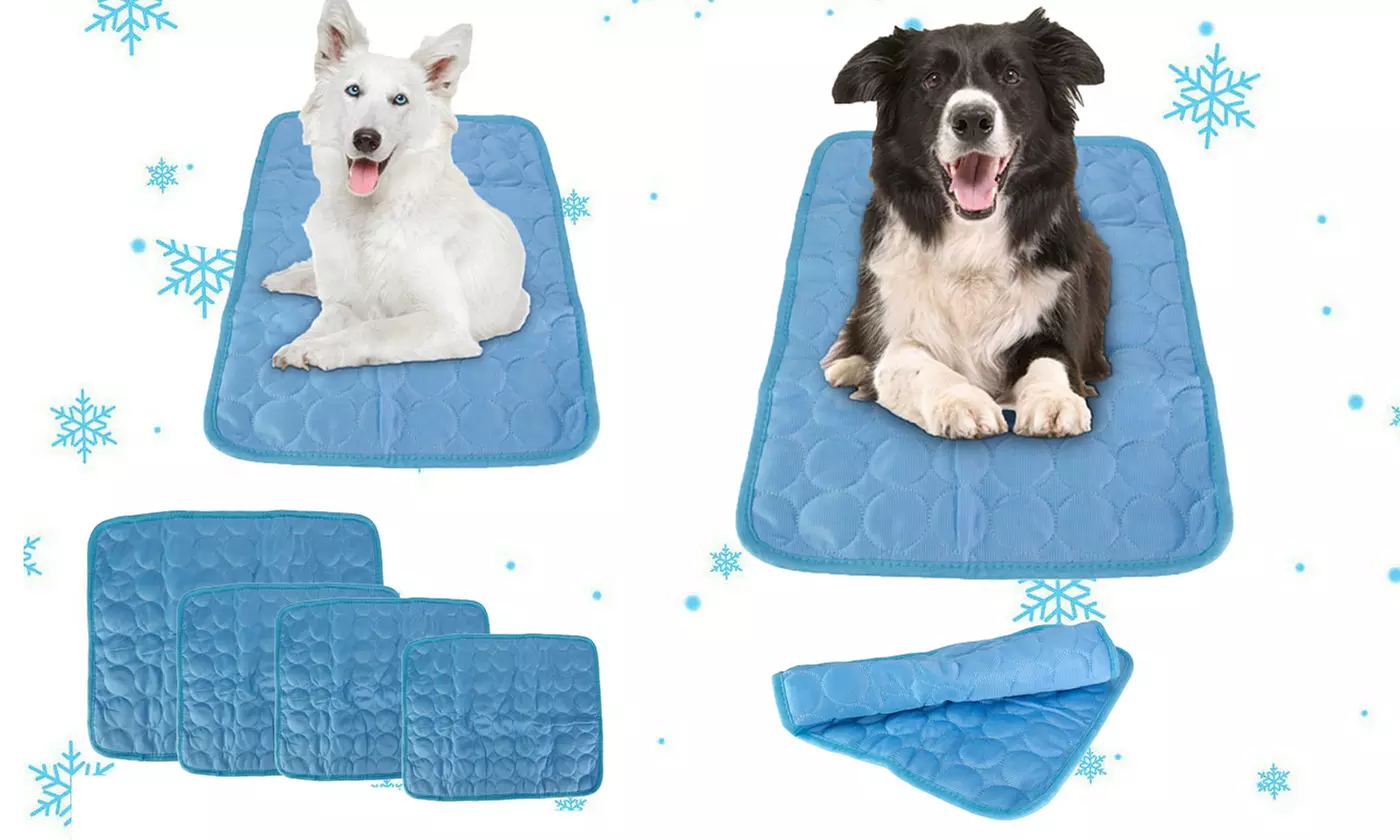 Dog Pet Cat Summer Indoor Cooling Mat Cool Bed Pad Cushion - Primary Image