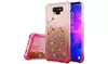 For Samsung Galaxy Note 9 Two Tone Color Design Quicksand Hard TPU Glitter Case
