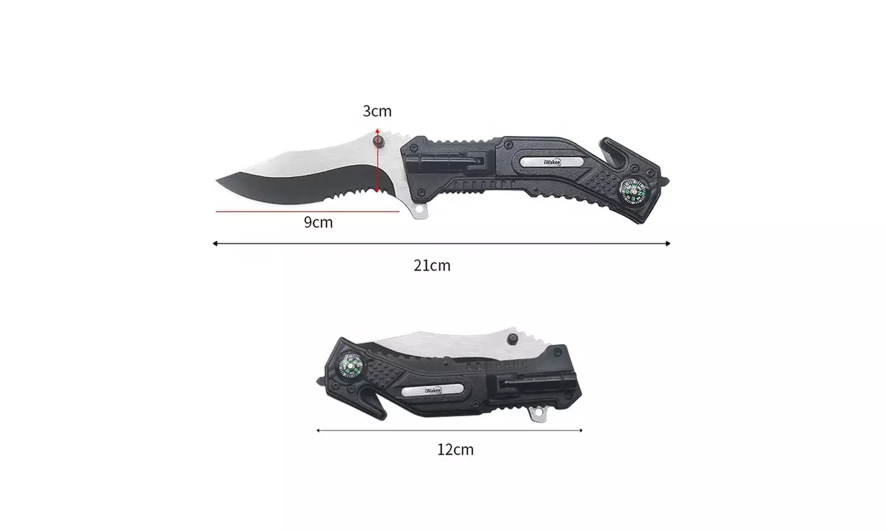 Pocket Knife with Clip Folding Knife Tactical Knife ( 5-in-1 ) - Second Medium