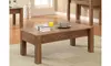 Furniture of America Ronston Rustic Coffee Table, Weathered Elm