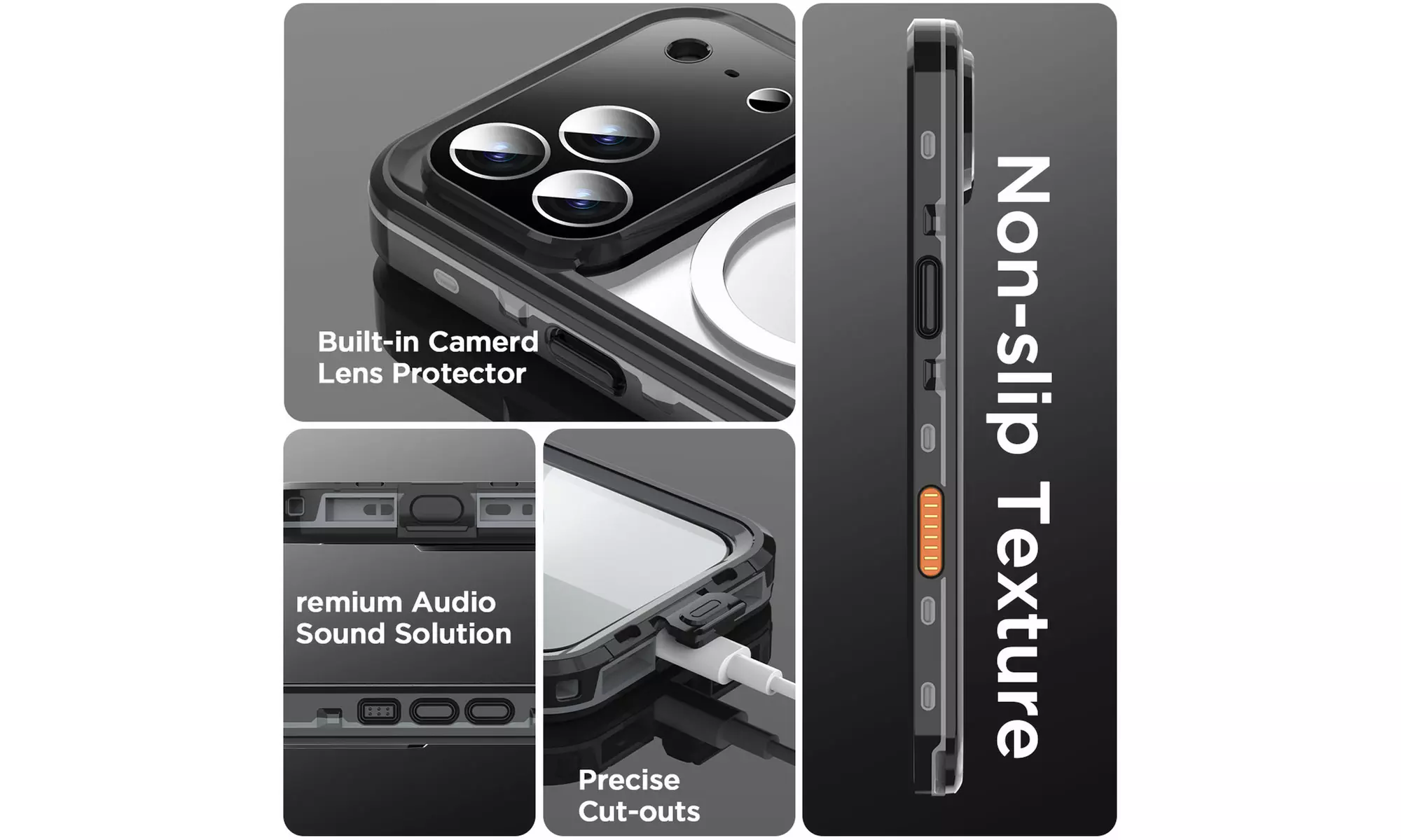 For iPhone 17 Pro Max Air Waterproof Magnetic Heavy Duty Shockproof Case