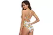Banana & Palm Frond Print Strappy One-Piece Swimsuit - Second Medium