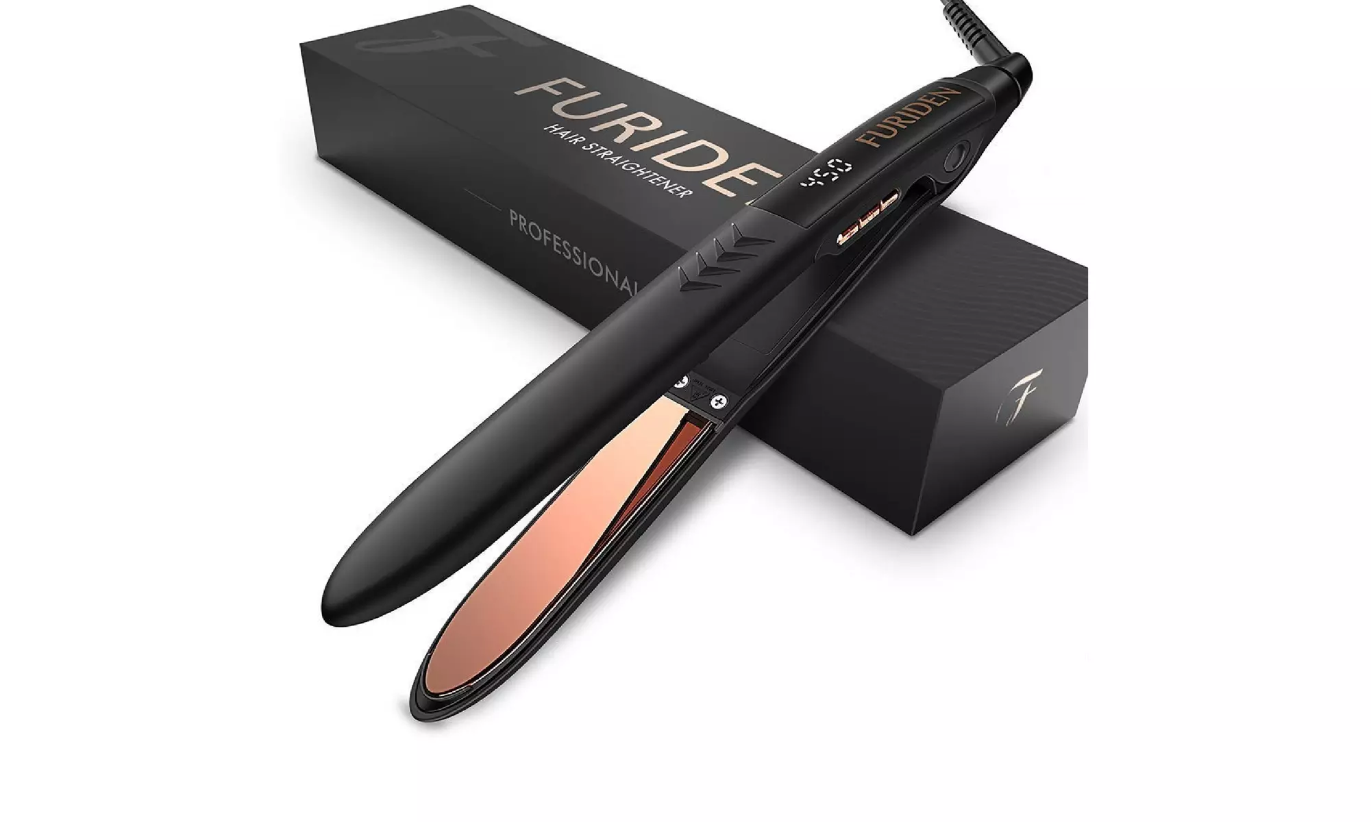 FURIDEN Professional Hair Straightener Titanium Flat Iron - Primary Image