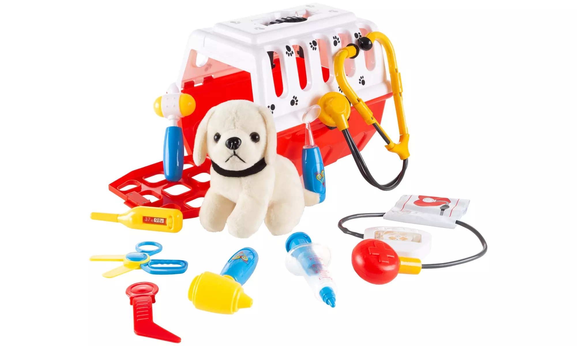 11-Piece Kids Pretend Play Veterinary Set by Hey! Play!