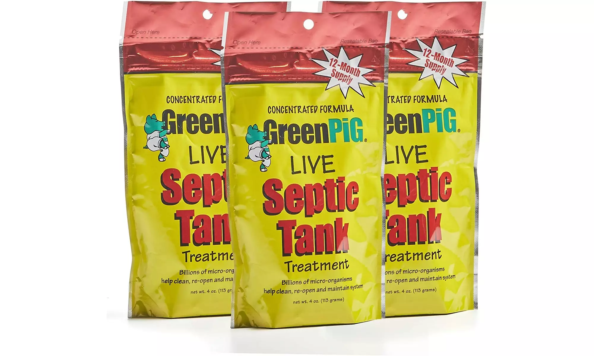 3 Year Supply of GreenPig Septic Tank Treatment - Primary Image