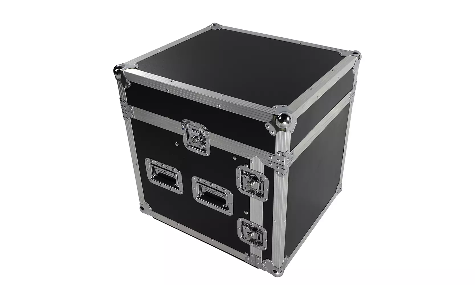 4U 8U 12 Space Rack Case with Slant Mixer Top DJ Mixer Cabinet - Primary Image