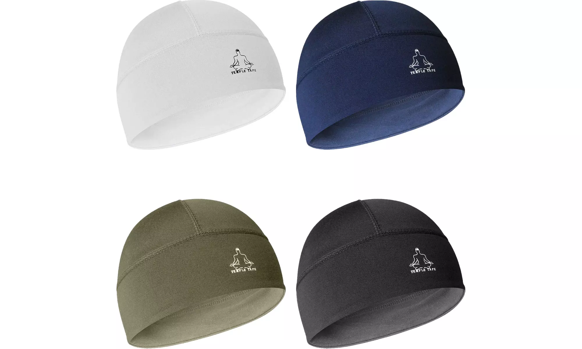 Temple Tape Skull Cap Beanie- Helmet Liner/Running Cap - Primary Image