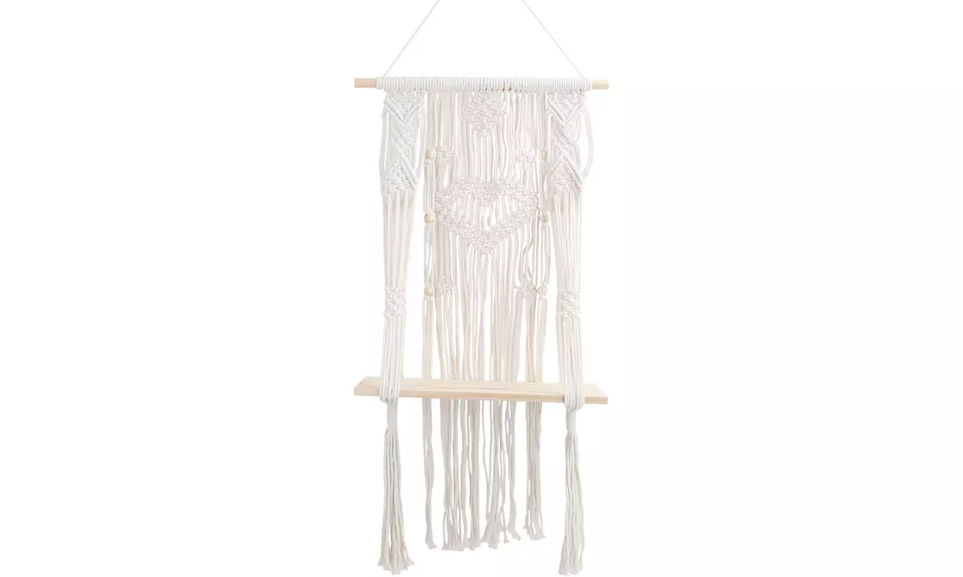 Macrame Star Moon Dream Catcher Boho Wall Hanging Ornament