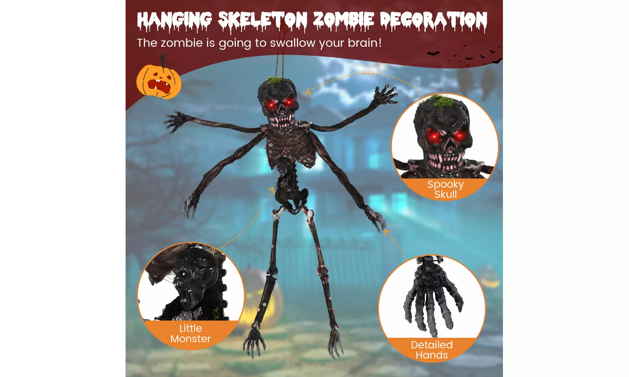 Animated Halloween Decorations: Bring Your Yard to Life by Costway