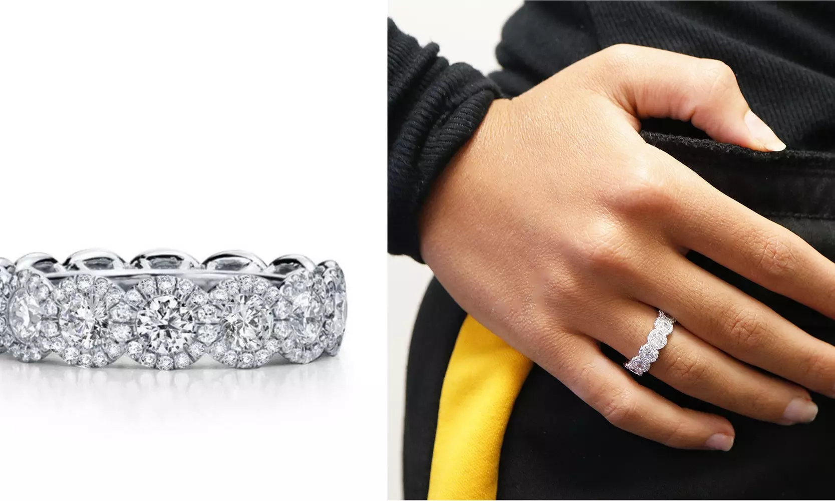 Crystal Halo Band Made With Crystals From Swarovski - Primary Image