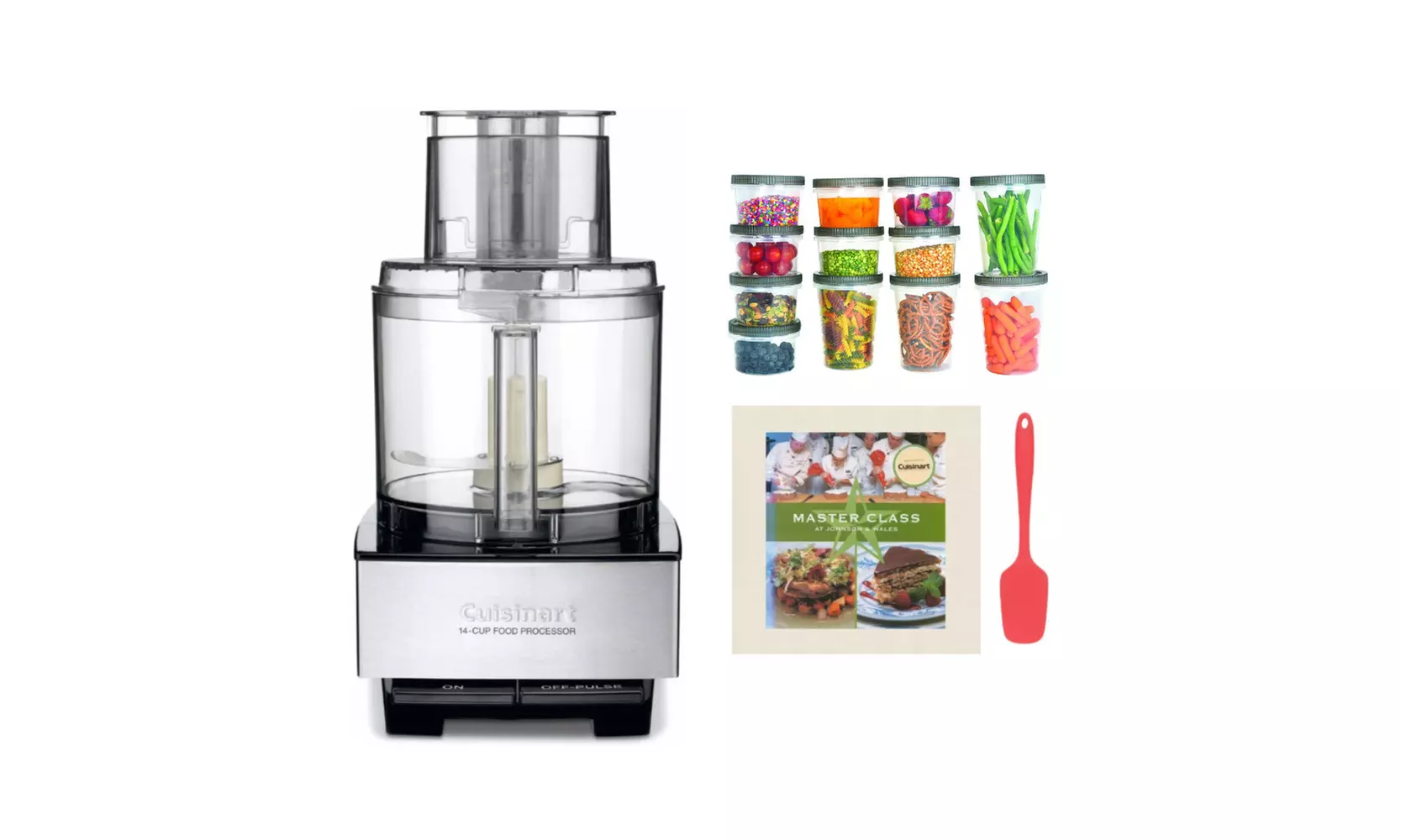 Cuisinart DFP-14BCNY Custom 14-Cup Food Processor, Cookbook and Lunch Bag Bundle - Primary Image
