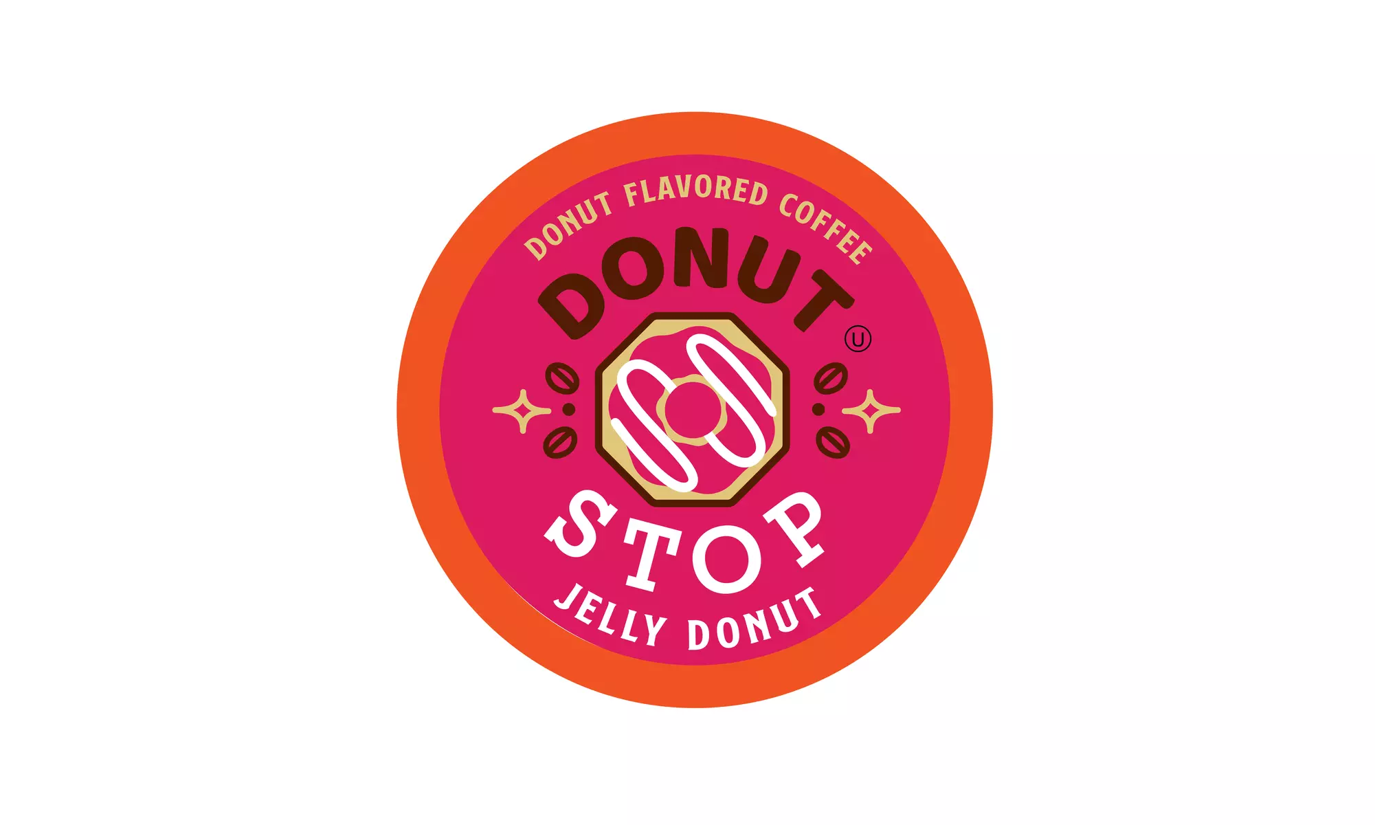 Donut Stop Flavored Coffee Pods, Compatible with 2.0 K-Cup Brewers