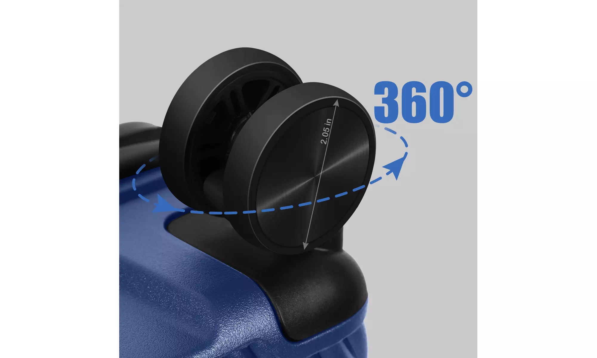 Dual Spinner Hard-Sided Carry-On Two-Piece Luggage Set
