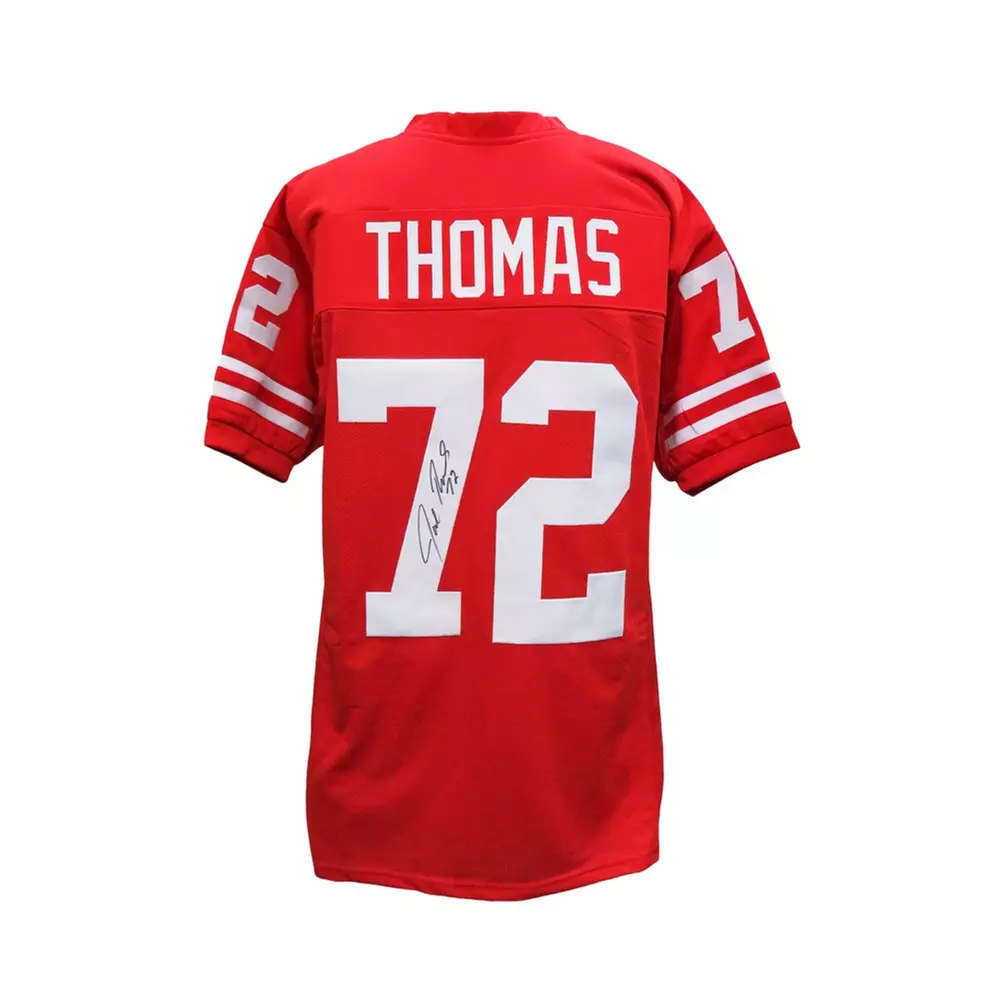 Joe Thomas Signed Red Custom Football Jersey