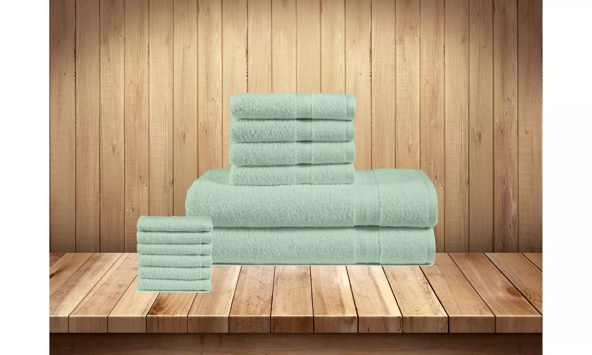 100% Cotton 12 PC Bath Towel Set - Primary Image