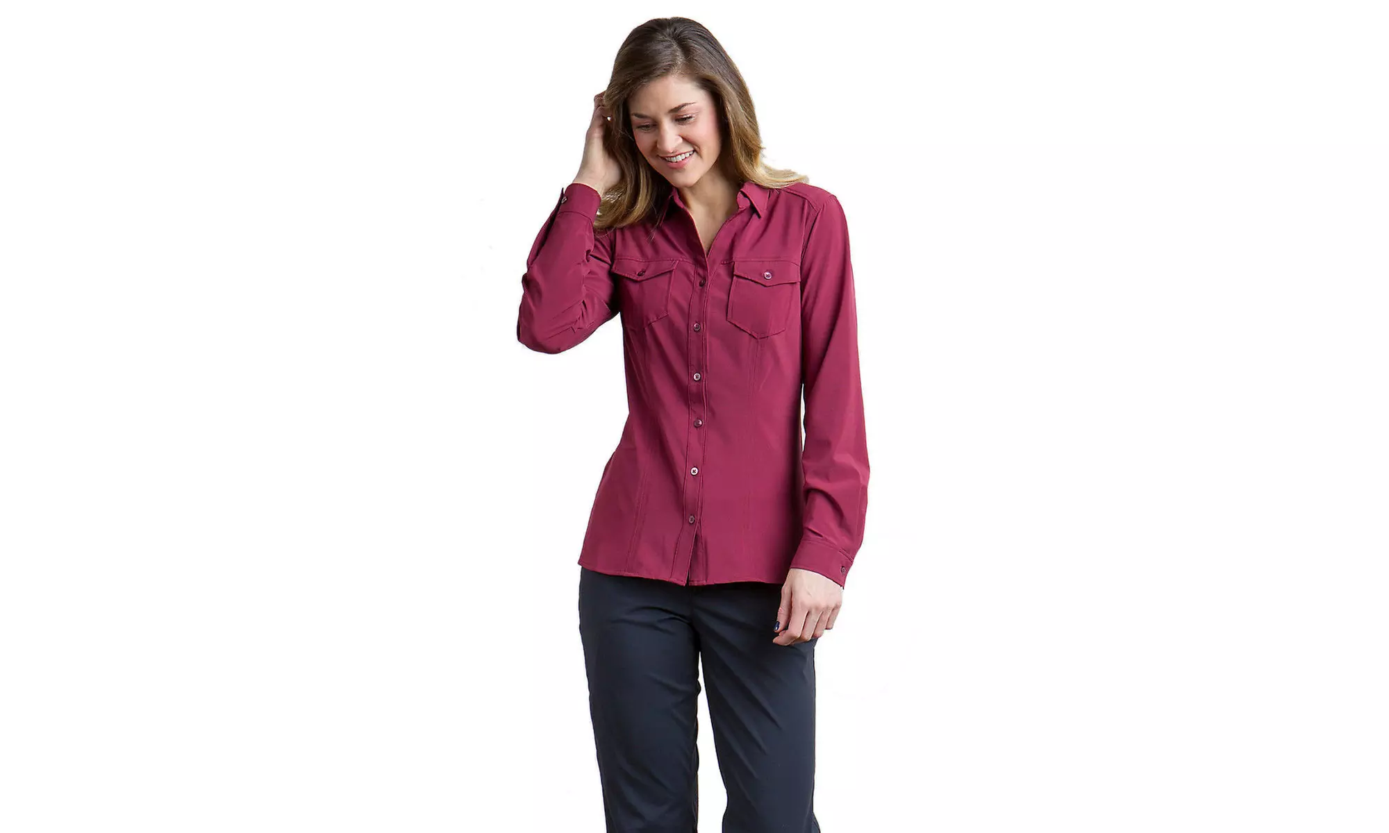 ExOfficio Women's Kizmet Button Down Jetsetter Active Shirt - Primary Image