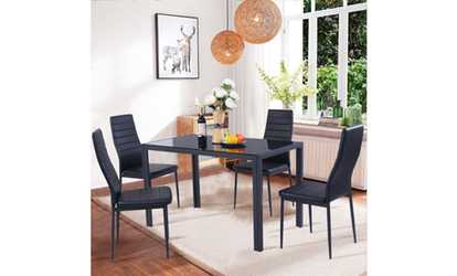 Shop Groupon Modern Table And Chair Kitchen Dining Set 5 Piece Shop Groupon Modern Table And Chair Kitchen Dining Set 5 Piece