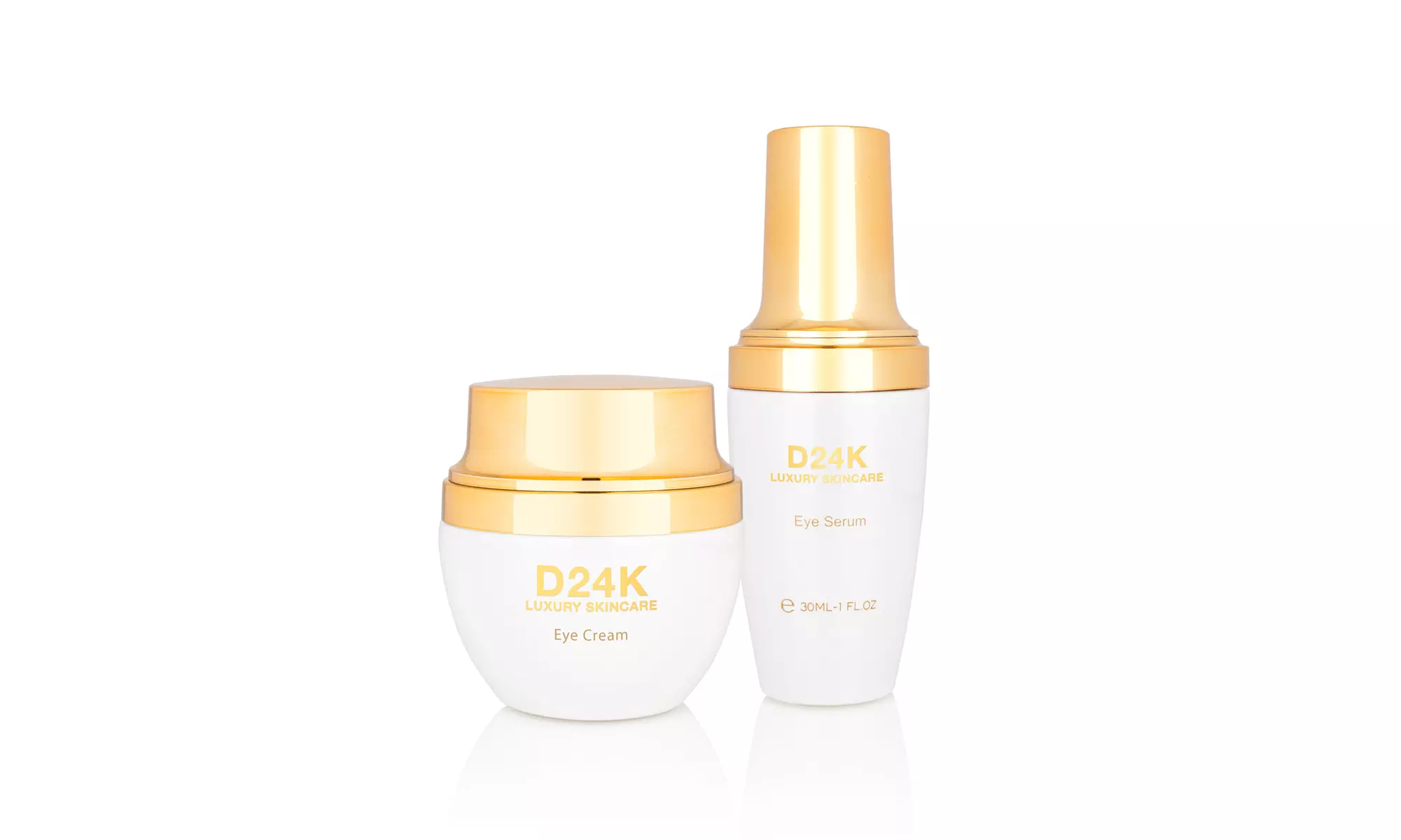 Advanced Anti Aging 24K Gold Infused Eye Cream & Serum with Hyaluronic Acid - Second Medium