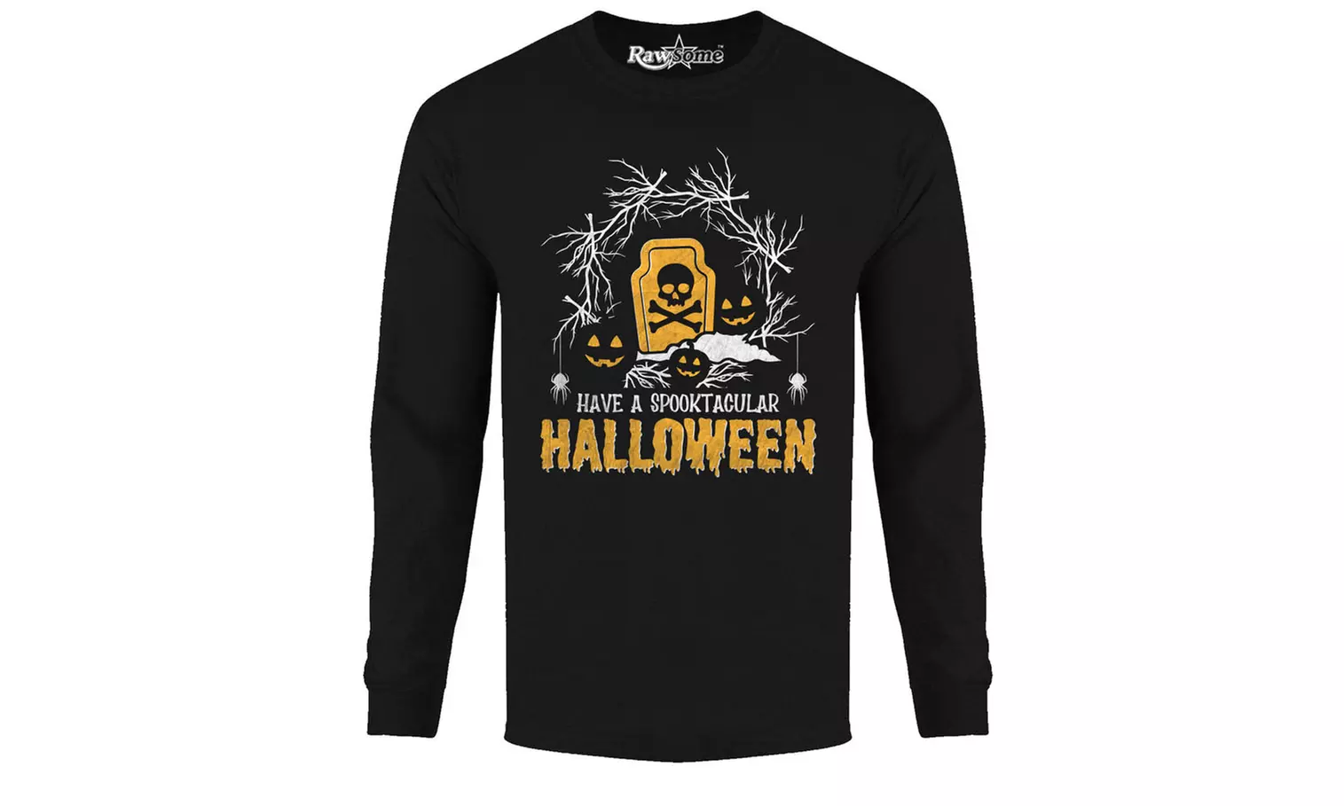 Men Creepy Scary Halloween Long Sleeve Shirt (S-2XL)