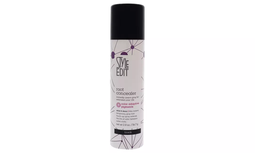 Style Edit Root Concealer Touch Up Spray - Black For Unisex 2 oz Hair Color - Primary Image