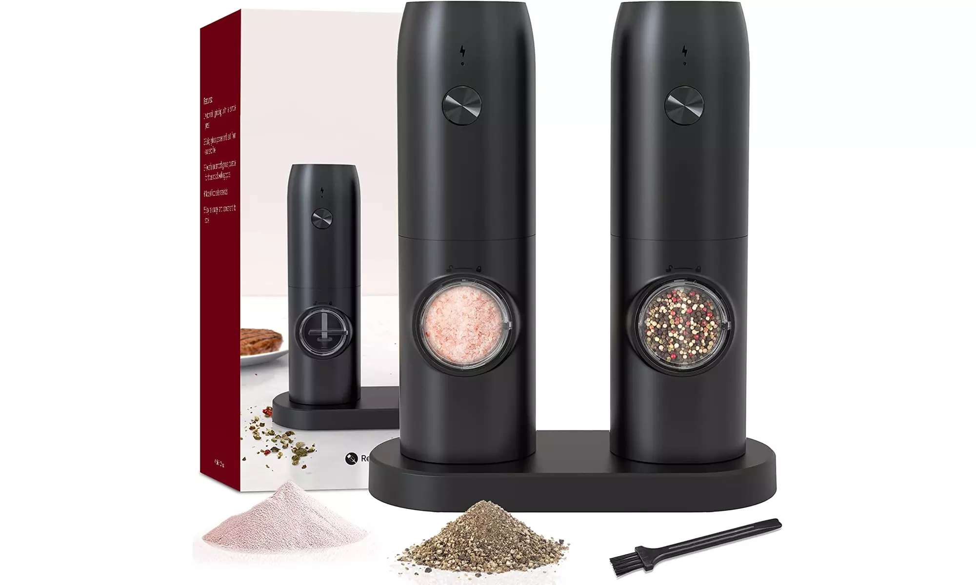 Electric Set of 2 Salt and Pepper Grinder - Primary Image